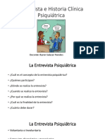 Entrevista Psiquiatríca e Historia Clínica