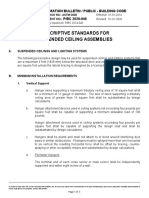 Prescriptive Standards For Suspended Ceiling Assemblies: Information Bulletin / Public - Building Code P/BC 2020-040