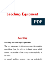 Leaching Equipment - Pharm Eng I - 2nd Yr