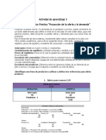 Ejercicio Practico Proyeccion de La Oferta y La Demanda