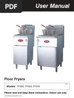 User Manual User Manual: Floor Fryers