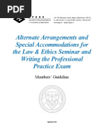 Guideline - Alt Arrangement and Special Accommodation For Seminar and PPE - (Sept 2020)