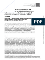 Understanding The Factors Influencing The Implementation of Participatory Interventions To Improve Care Coordination. An Analytical Framework Based On An Evaluation in Latin America