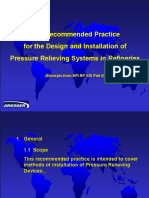 API Recommended Practice For The Design and Installation of Pressure Relieving Systems in Refineries