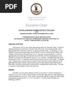 Gov. Ralph Northam's Amended Executive Order #72 