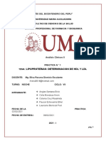 PRACTICA 2 Determiancion de HDL Y LDL