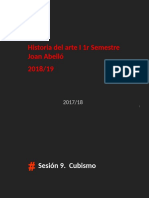 Cubismo. Sesión 8. Abelló. IED 18-19