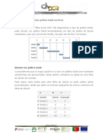 Criação de Gráficos Gantt