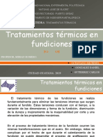 Tratamientos Térmicos en Fundiciones