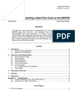 Implementing A Real-Time Clock On The MSP430: Mike Mitchell Mixed Signal Products