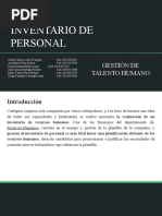 Presentacion Inventario de Personal