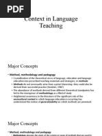 Context in Language Teaching