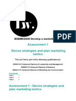 BSBMKG609 MT3 As1 Develop A Marketing Plan