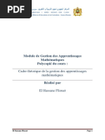 Cadre Théorique de La Gestion Des Apprentissages Mathématiques