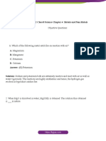 CBSE Class 8 Science Chapter 4 Metals and Non Metals Objective Questions