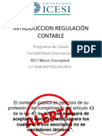 Introducción Regulación Contable