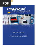 Manual Peaktech Luxometro Medidor Digital Luz P 5086