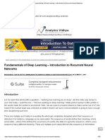 IMP - Fundamentals of Deep Learning - Introduction To Recurrent Neural Networks