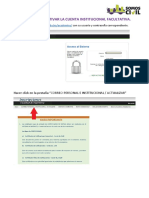Proceso para Activar La Cuenta Institucional Facultativa Umsa