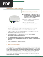 Receptor ¿ Ptico Serie FTTH-OR19