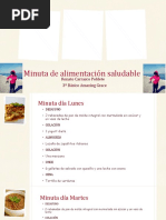 Minuta de Alimentación Saludable