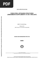 Fixed Steel Offshore Structures (Amendments/Supplements To Iso 19902:2007)