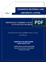 Chanakya National Law University Patna: "Sidhartha Vashisht at Manu Sharma VS State (NCT OF Delhi) "