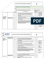 50 MW Nasda Wind Power Project: Snake Bite Risk Assesment Worksheet