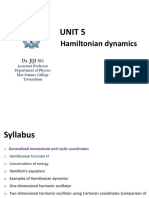 Unit 5: Hamiltonian Dynamics