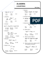 Problemas Propuestos de Logaritmos Algebra PRE-U Ccesa007