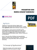 Kuliah Minggu 1 - Ruang Lingkup Agribisnis