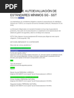 Reporte Autoevaluación de Estándares Mínimos 2020 - Zoraida