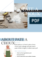 Pastry Pate A Choux Presentation