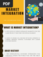 Market Integration: The Contemporary World