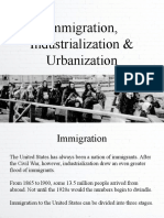 Immigration Industrialization and Urbanization