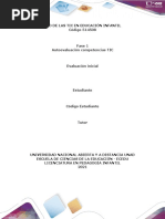 Plantilla de Trabajo Momento Inicial - Fase 1 - Autoevaluación de Competencias TIC