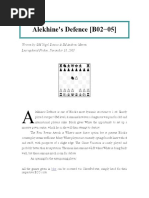 Alekhine's Defence (B02 05)