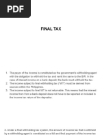 Final Tax