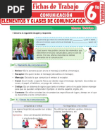 Elementos y Clases de Comunicación para Sexto Grado de Primaria