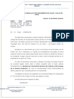 Carta Notarial Por Ocupante Precario