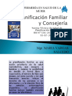 Consejería en Planificación Familiar