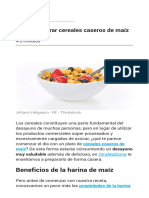 Cómo Preparar Cereales Caseros de Maíz