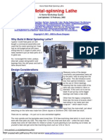 Home Made Metal Spinning Lathe