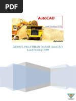 Modul AutoCAD Land Desktop 2009 (Minggu, 13 Oktober 2009)