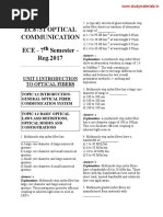 Ec8751 Optical Communication