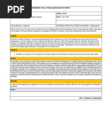 Persons Independent Civil Action (Quasi-Delicts/Torts)