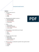 B3 Biological Molecules