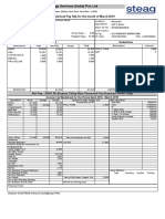 STEAG Energy Services (India) Pvt. LTD: Provisional Pay Slip For The Month of March 2019