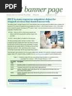 Banner Page: IHCP To Mass Reprocess Outpatient Claims For Surgical Services That Denied Incorrectly