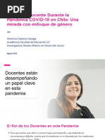 Presentación - Verónica - Cabezas - PDF Estudio de Genero y Bienestar Docente